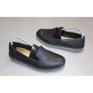L.L.Bean Stonington Leather Slip On Loafers Black Comfort Shoes Women’s Size 8.5